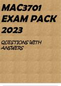 MAC3701 EXAM PACK 2023