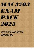 MAC3703 EXAM PACK 2023