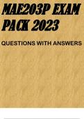 MAE203P EXAM PACK 2023