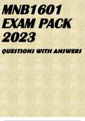 MNB1601 EXAM PACK 2023