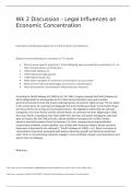 ECO 535 Wk 2 Discussion - Legal Influences on Economic Concentration