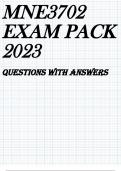 MNE3702 EXAM PACK 2023