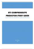 ATI COMPREHENSIVE PREDICTOR STUDY GUIDE | QUESTIONS & ANSWERS (SCORED A+) | 100% APPROVED BEST VERSION 2023