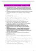 Nursing 2092 Final Exam Study Guide