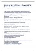Hondros Nur 205 Exam 1 Solved 100% Correct!!
