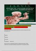 Jarvis: Physical Exam And Health Assessment Chapter 8 Latest 2023-2024 /33 Questions With Verified Answers (A+)