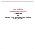 Test Bank For Fundamentals of Nursing  11th Edition By Patricia A. Potter, Anne Griffin Perry, Patricia A. Stockert, Amy Hall | Chapter 1 – 50, Latest Edition|