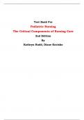 Test Bank For Pediatric Nursing  The Critical Components of Nursing Care  2nd Edition By Kathryn Rudd, Diane Kocisko| Chapter 1 – 22, Latest Edition|