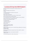 Louisiana Driving Test 2020 Graded A