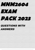 MNM2604 EXAM PACK 2023