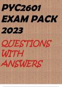 PYC2601 EXAM PACK 2023