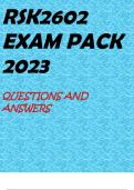 RSK2602 EXAM PACK 2023