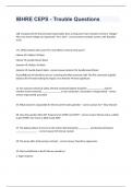 IBHRE CEPS - Trouble Questions and answers graded A+  2023