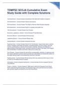 TOMPSC SCCJA Cumulative Exam Study Guide with Complete Solutions  Latest test