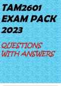 TAM2601 EXAM PACK 2023