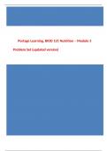       Portage Learning, BIOD 121 Nutrition – Module 3 Problem Set (updated version)