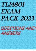 TLI4801 EXAM PACK 2023