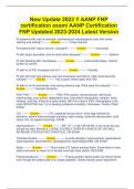 New Update 2023 !! AANP FNP certification exam/ AANP Certification FNP Updated 2023-2024 Latest Version