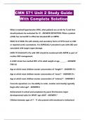 CMN 571 Unit 2 Study Guide With Complete Solution