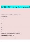 GEB 3213 Exam 1, trammell questions and answers} Latest 2023 - 2024 (verified answers)