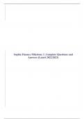 Sophia Finance Milestone 1_Complete Questions and Answers,Sophia Finance Milestone 2_Complete Questions and Answers,Sophia Finance Milestone 3_Complete Questions and Answers,Sophia Finance Milestone 4_Complete Questions and Answers,Sophia Finance Mileston