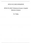 SPCE 619_806: Professional Issues in Applied Behavior Analysis.