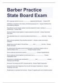 Barber Practice  State Board Exam