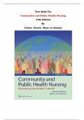 Test Bank - Community and Public Health Nursing  10th Edition By Cherie. Rector, Mary Jo Stanley | Chapter 1 – 30, Complete Guide 2023|