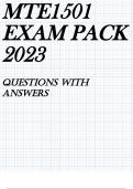 MTE1501 EXAM PACK 2023