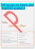 Tefl course my lesson plan final2023 graded A