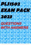 PLS1502 EXAM PACK 2023