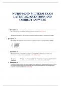 NURS-6630N MIDTERM EXAM  LATEST 2023 QUESTIONS AND  CORRECT ANSWERS