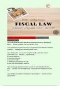 CDFM: Fiscal Law (all 3 modules) /Questions And Answers (A+)