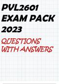 PVL2601 EXAM PACK 2023