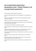 ati concept based assessment, Assessment Level 1 Online Practice A, ati concept based assessment