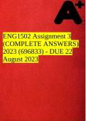 ENG1502 Assignment 3 (COMPLETE ANSWERS) 2023 (696833) - DUE 22 August 2023