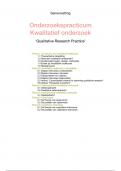 ONDERZOEKSPRACTICUM KWALITATIEF ONDERZOEK PB1612, Open Universiteit, samenvatting ‘Qualitative Research Practice’ van Ritchie, Lewis, McNaughton, Nicholls en Ormston