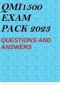 QMI1500 EXAM PACK 2023