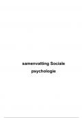 Samenvatting sociale psychologie