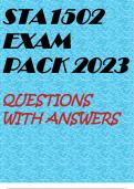 STA1502 EXAM PACK 2023