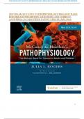 TEST BANK MCCANCE PATHOPHYSIOLOGY BIOLOGIC BASIS FOR DISEASE 9TH EDITION  QUESTIONS AND CORRECT ANSWERS|A+ GUARANTEED LATEST UPDATE (2023-2024)