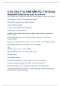 G-60, G60, F-60 FIRE GUARD, F-60 Study Material Questions and Answers