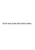 RCFE Study Guide (2023-2024) Verified.