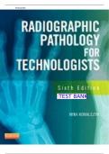 Test Bank For Radiographic Pathology For Technologists 6th Edition; ALL CHAPTERS