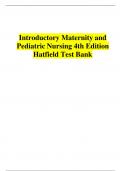 Introductory Maternity and Pediatric Nursing 4th Edition Hatfield Test Bank 2023