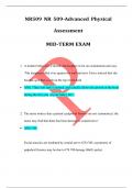 NR509 NR 509-Advanced Physical Assessment MID-TERM EXAM