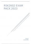 RSK2602 EXAM PACK 2023