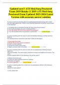  ATI Med-Surg Proctored Exam 2019 Retake 1 Updated  Latest Version with accurate answer solution