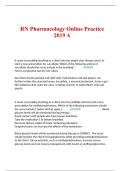 RN Pharmacology Online Practice 2019 A