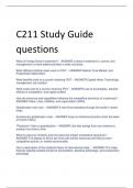 C211 Study Guide  questions